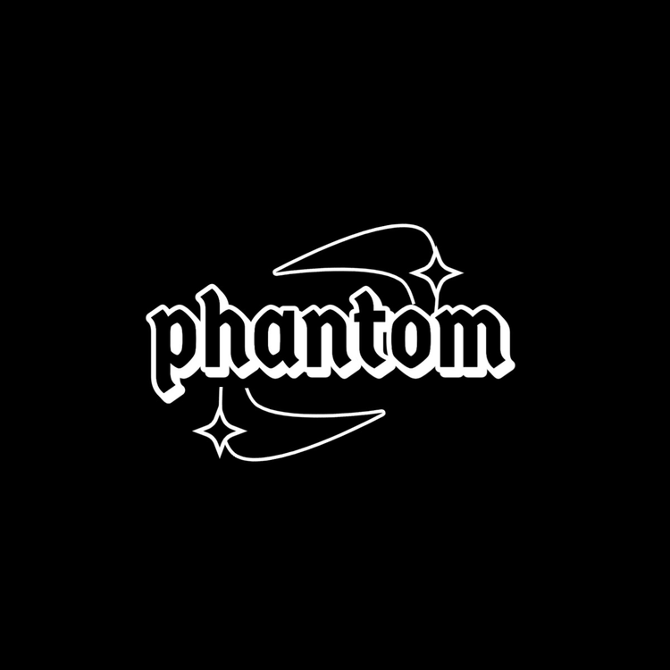 A black and white logo for the brand Phantom