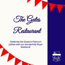 Blue and Red Restaurant Instagram Square Post Set