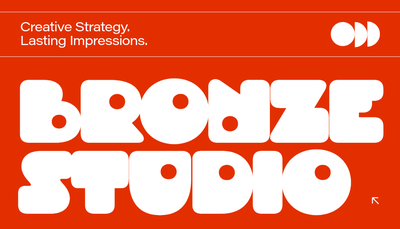 Adobe Express business card template for creative strategist in red