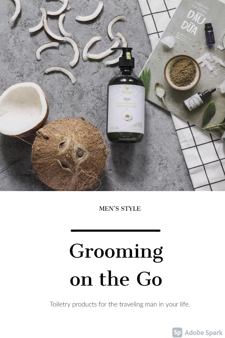 Men's grooming graphic on Spark