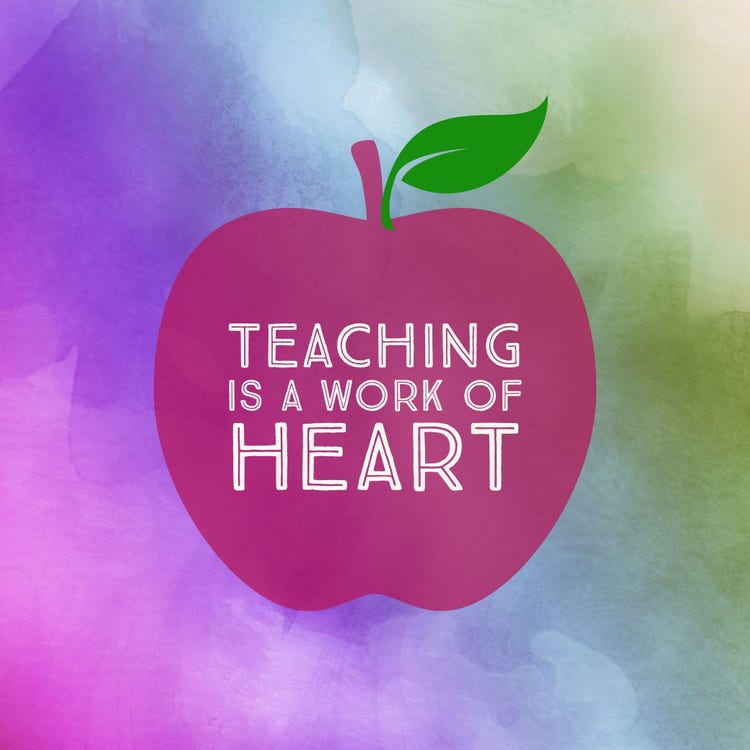 Pink and Blue Apple Teacher Appreciation Instagram Graphic