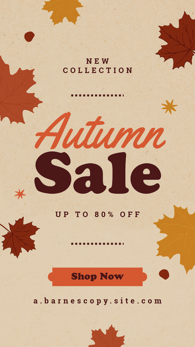 Autumn sale template