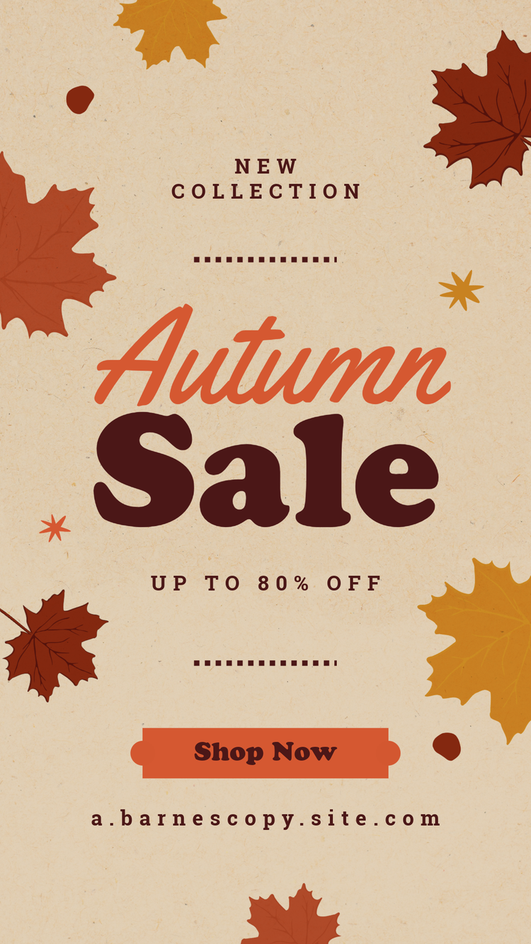 Autumn sale template