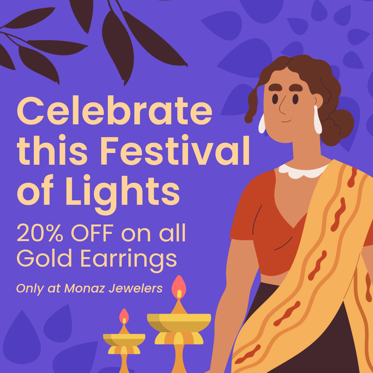 Celebrate this fetival of lights sale advert social media post template