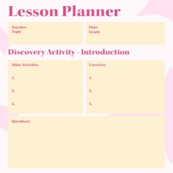 Red And Pink Shapes Lesson Plan