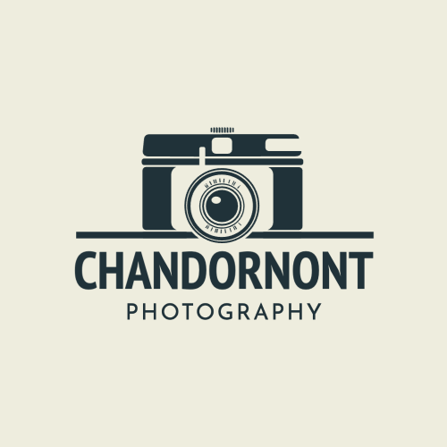 A logo for Chandornont Photography with two crisp fonts