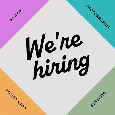"We're hiring" social media graphic