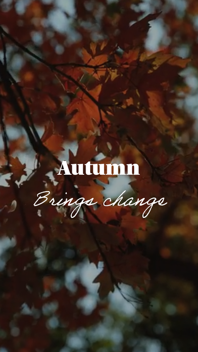 Autumn brings change template