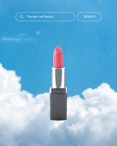 Lipstick advertisement template