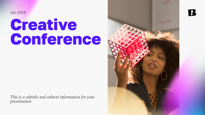 Creative conference presentation template