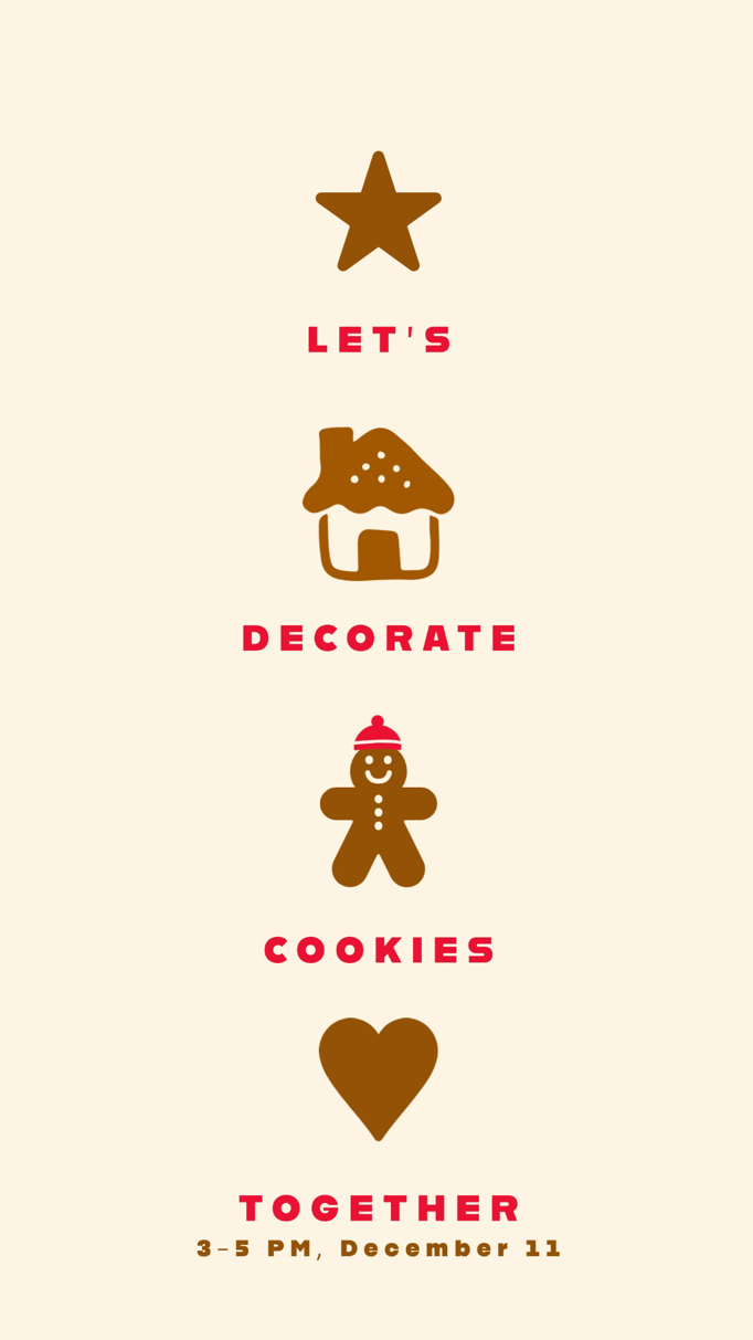 Beige & Brown Decorate Cookies Instagram Story
