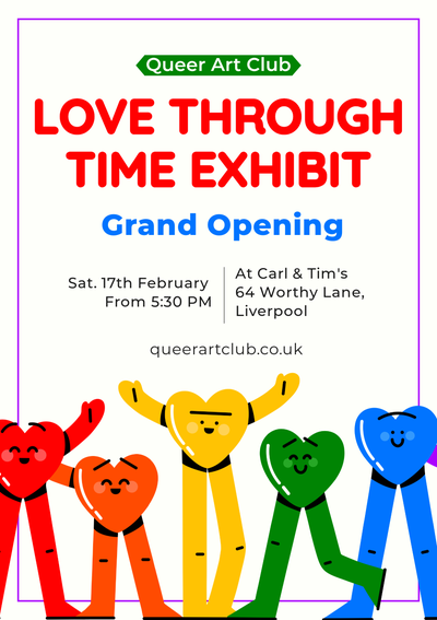 "Love through time" exhibit grand opening template