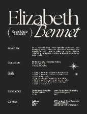 Elizabeth Bennet resume