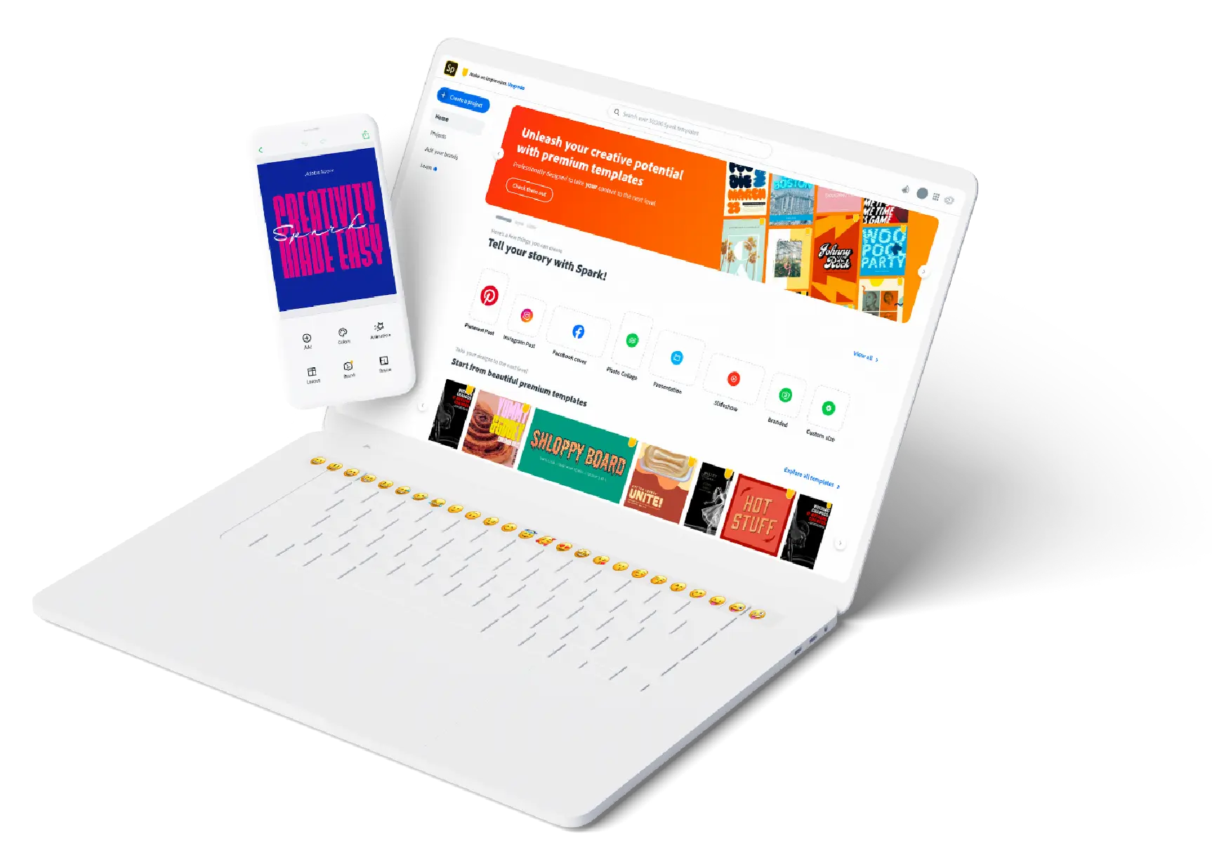 how to use pinterest templates on mobile and laptop