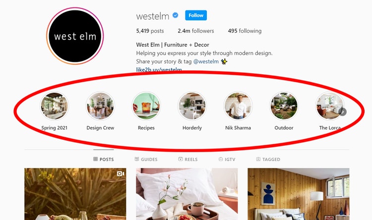 Instagram Story covers: Examples of Instagram Story Highlights