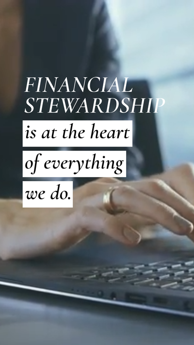 "Financial stewardship" LinkedIn video template