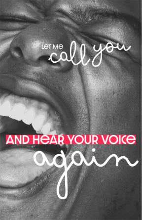 background of a man's face singing