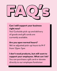 Pink Business Frequently Asked Questions Instagram Portrait Graphic COVID-19 Re-opening