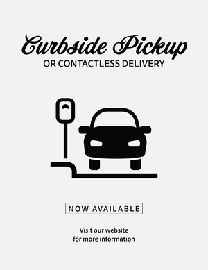 curbside pickup flyer COVID-19 Re-opening