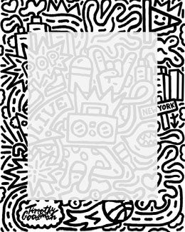 Black and White Copy Space Comic Book Style Framed Instagram Portrait Artists Collection: Adobe Spark Stylemakers