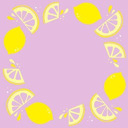 Purple and Yellow Lemon Frame Instagram Post Artists Collection: Adobe Spark Stylemakers