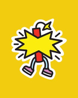 Yellow, Flashy, Dynamite Sticker Instagram Portrait Artists Collection: Adobe Spark Stylemakers