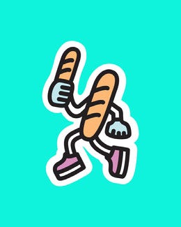 Blue and Flashy, Food Related Sticker Instagram Portrait Artists Collection: Adobe Spark Stylemakers