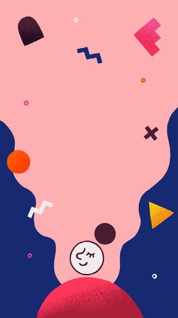 Pink and Blue Pastel Color Symbolic Art Instagram Story Artists Collection: Adobe Spark Stylemakers