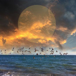 Light Toned Sunset Over Sea Instagram Post Spark Style Maker: @YoungMer