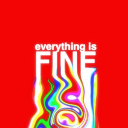 Black, White and Colorful, Abstract Art Catchphrase Instagram Post Glitch Art