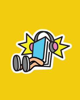 Yellow, COlorful, Flashy Music Related Sticker Instagram Portrait Artists Collection: Adobe Spark Stylemakers
