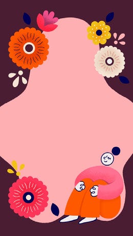 Pink and Purple Pastel Color Symbolic Art with Copy Space Instagram Story Artists Collection: Adobe Spark Stylemakers