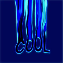 Blue, Mysterious, Abstract Catchphrase Instagram Post Glitch Art