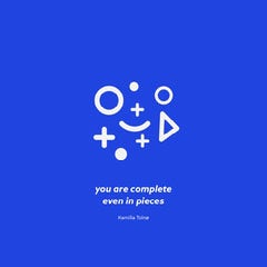 blue and white quote instagram