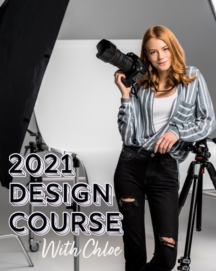 Black & White Minimal Design Course Instagram Portrait