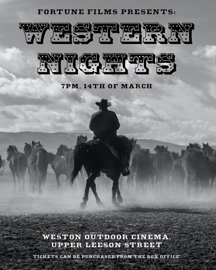 Black & White Outdoor Cinema Instagram Portrait