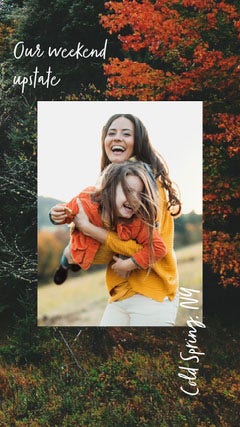 Cute Weekend Trip Layered Photo Collage Instagram Story