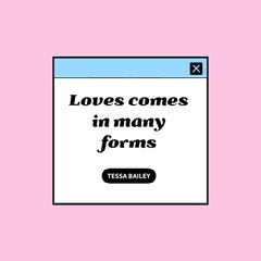pink and white love quote instagram