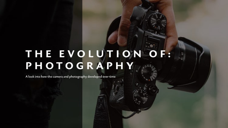 Black Photography Presentation Cover Widescreen