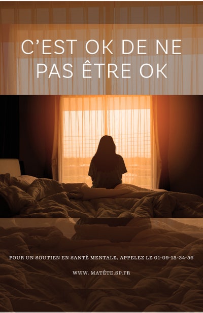 Brown moody interior - poster