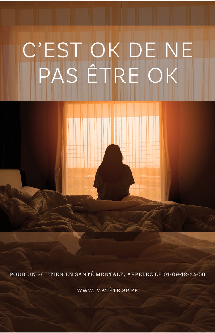 Brown moody interior - poster