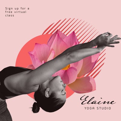 pink and red yoga studio instagram