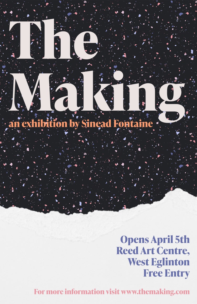 Terrazzo Patterned Exhibition Poster