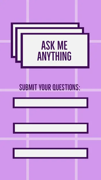 Pink Ask Me Anything Questions Interactive Instagram Story COVID-19