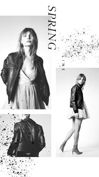 Black and White Spring Collection Fashion Ad Instagram Story Top Templates of 2019