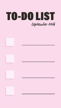 Pink To Do List Fill in the Blanks Instagram Story  Top Templates of 2019