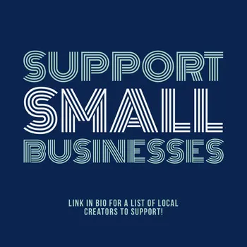 Blue Support Small Business Instagram Square COVID-19