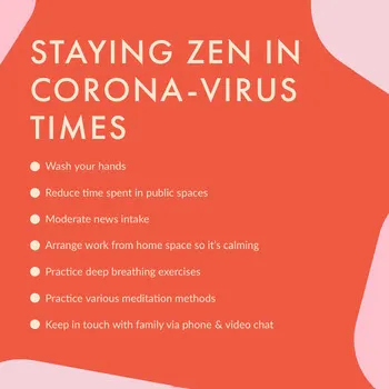 Red Coronavirus Advice Instagram Post COVID-19