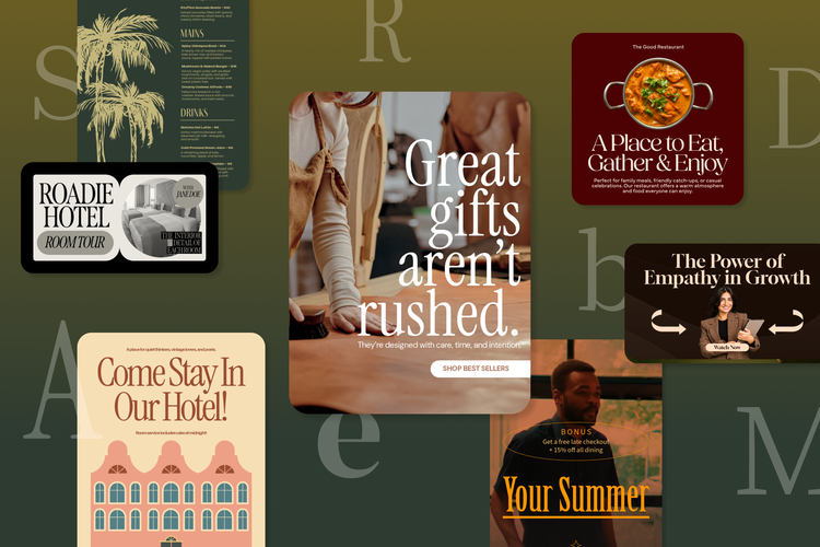 Balance timeless type and a contemporary vibe with Modern Retro Serif