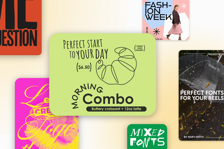Create font pairings with Adobe Express